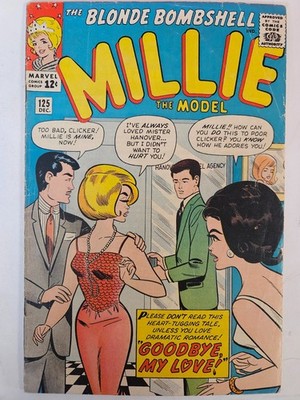 Millie the Model #125 Pin-Ups Marvel 1964 Stan Lee Stan Goldberg VG