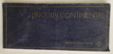 Lincoln Continental Owner's Manual Book 1968 Driver Guide