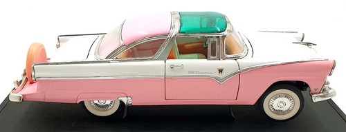 Road Signature 1/18 Scale 92138 - 1955 Ford Fairlane Crown Victoria - Pink - Picture 4 of 5