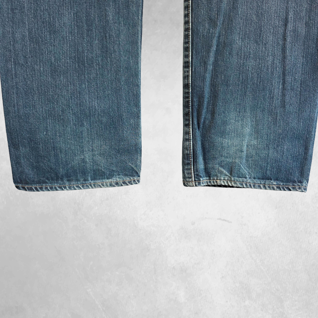 Levi’s 501 Jeans Men’s W33 L30 Blue Straight Leg Denim Button Fly image 8