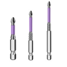 3 pi??ces forets tournevis magn??tiques antid??rapants PH2 62HRC duret?? acier a