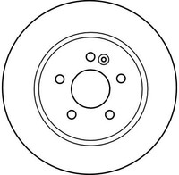 2Er Set Bremsscheiben TRW Automotive DF4150 MERCEDES-BENZ 163 421 00 12