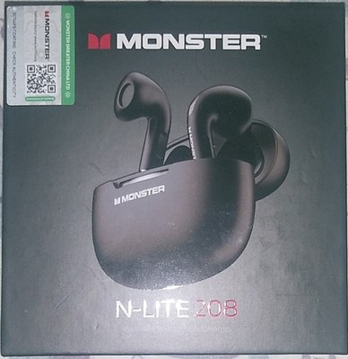 Monster N-Lite 208 Wireless Earbuds Bluetooth Headphones with Touch Control