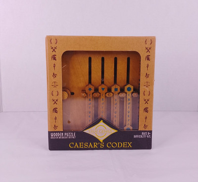 True Genius Caesar's Codex Wooden Puzzle Box New Brainteaser Project Genius