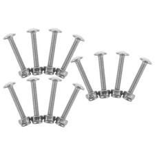 12 Sets Foosball Replacement Parts Bolt and Nut Player Fasteners