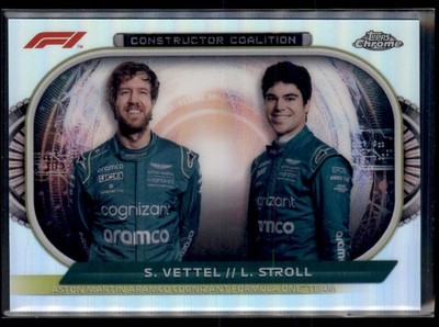 SEBASTIAN VETTEL/LANCE STROLL 2022 TOPPS F1 CONSTRUCTOR COALITION REFRACTOR