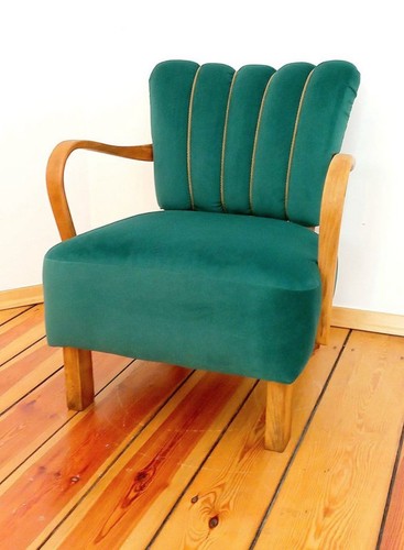 Pair of Halabala Art Deco armchairs model H237 original Condition UK Dealer - Picture 13 of 13
