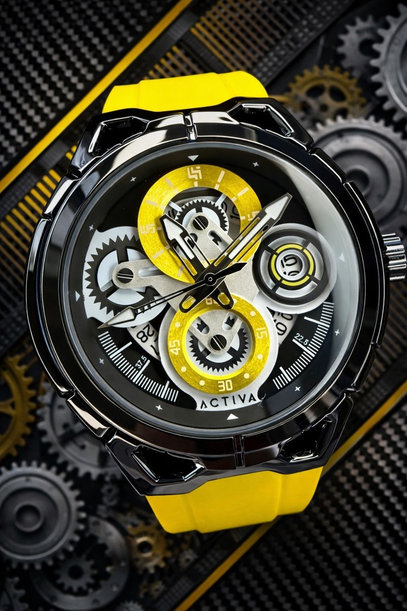 Activa X Invicta Men's Watch - 44mm, Yellow- ACW9349-006 | eBay