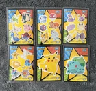 1999 Pokemon Topps Sticker Card Lot 6 Cards Vintage Pikachu Bulbasaur Scyther