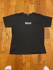Frank Ocean Blond Black Stitched T Shirt Medium M embroidered