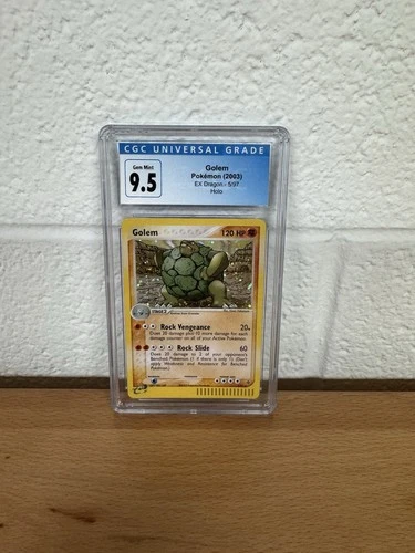 2003 POKEMON EX DRAGON GOLEM HOLO 5/97 CGC 9.5 GEM MINT ( New 10 ) E Reader