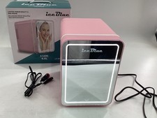Ice Blue PINK Light Mirror Beauty Mini Fridge 4.0 L E1C-J