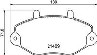 Hella BremsbeläGe Bremsbelagsatz BremsklöTze Vorne 8DB 355 006-401