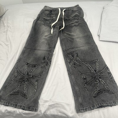 Brand New Vale Lives Streetwear Bag Cross Denim Size 30