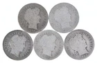 Better Lot 5 1906-S 1905-S 1905-S 1906-D 1905-O Barber Dime 0.50 Face *263