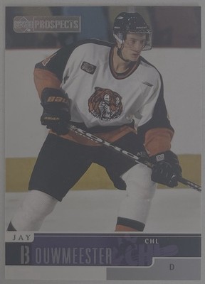 Jay Bouwmeester Rookie 1999-00 Upper Deck Prospects CHL #50 (RC) St. Louis Blues