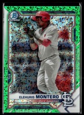 2021 Bowman Chrome Prospects Green Mini Diamond Refractor Elehuris Montero 92/99