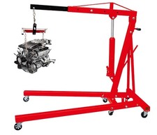 Heavy Duty Engine Hoist Leveler Cherry Picker Shop Crane Load Lift Tool 1500 Lbs