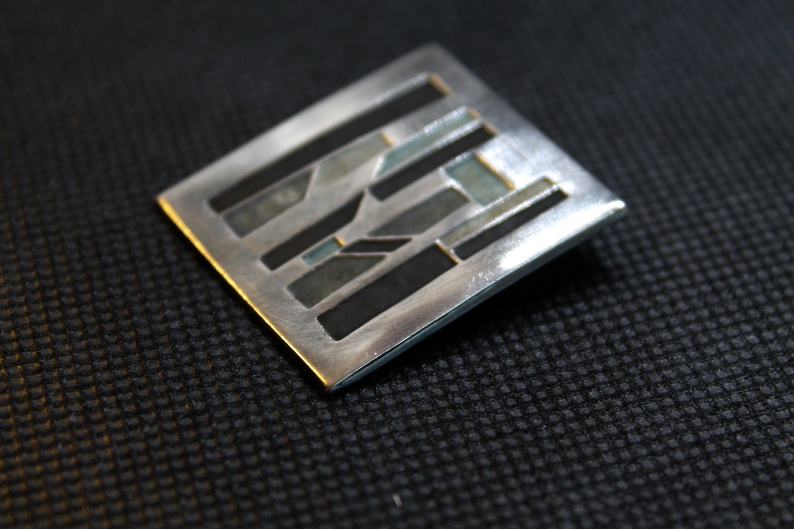Carly Wright Champleve Enamel Sterling Silver Sig… - image 3