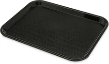 Cafe Standard Plastic Cafeteria/Fast Food Tray,BPA Free - 14" x 10" Black