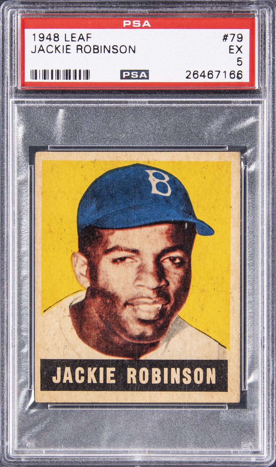 1948 LEAF #79 JACKIE ROBINSON PSA 5
