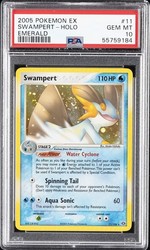 Swampert 11/106 EX Emerald Holo Rare