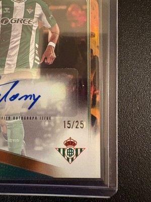 2025-26 Topps UEFA Club Competitions Real Betis Antony Auto /25 | eBay