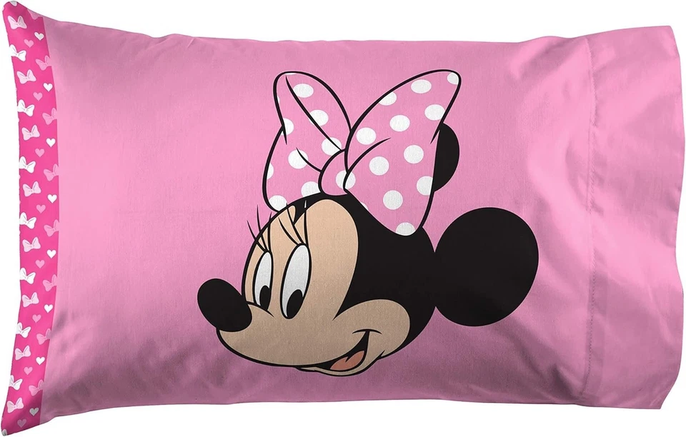 Minnie Mouse Twin Sheet Set - 3-Piece Soft & Easy Care Bedding for Kids - Image 3 of 4