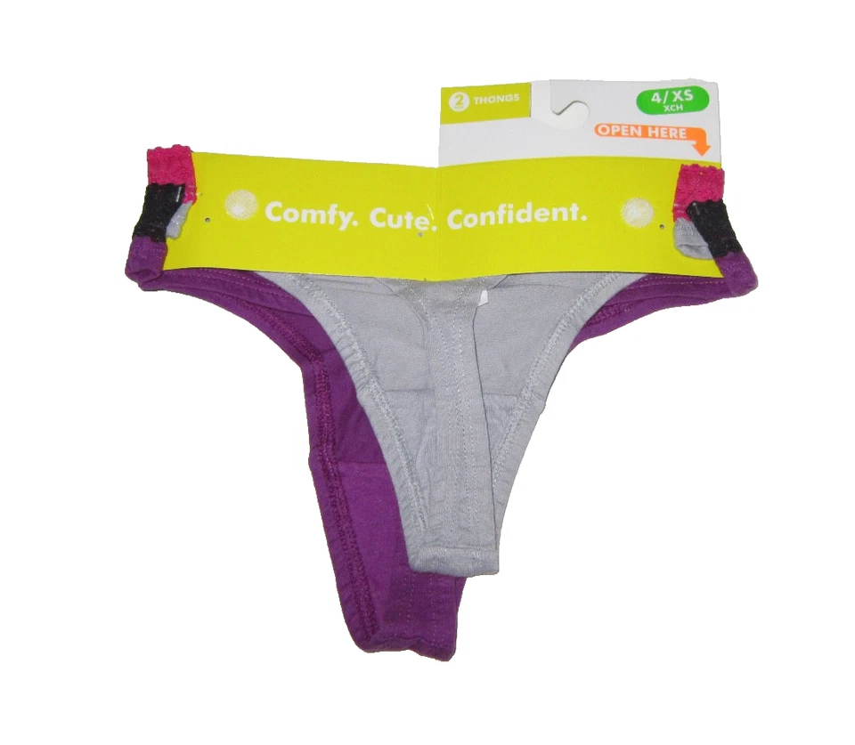 10 Tangas Mujer Talla 4 Tiro Bajo Hipsters Niño Pantalones Cortos Fruit of the Loom Foto 3 de 4