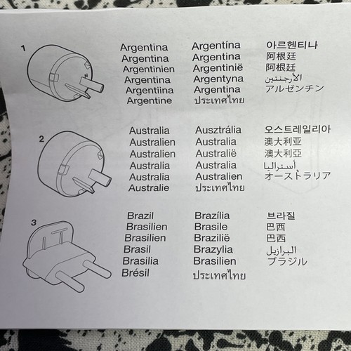 Bose Bluetooth Headset Travel Adapter Set Australia China Europe UK Korea Brazil - Picture 4 of 9