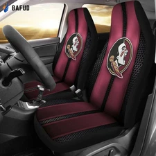 Florida State Seminoles Black Garnet Car Seat Covers For Fan Gifts