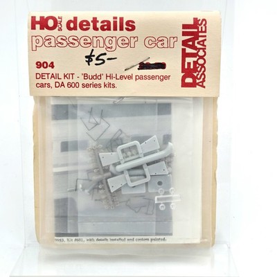Detail Associates HO 904 Budd Hi Level Passenger Car Interior Kit HEP Amtrak NOS