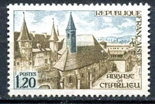 TIMBRE FRANCE 1972 N° 1712 ** ABBAYE DE CHARLIEU (pl)