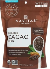 Navitas Organics  Cacao Nibs, Raw Organic  16 Oz  (Pack of 6)_NEW AND SEALED!!!