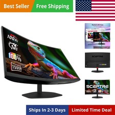 New Curved 24-inch Gaming Monitor 1ms 100Hz 1500R DisplayPort HDMI X2 Eye Ca...
