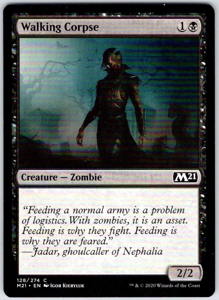 Walking Corpse 128 Common Core Set 2021 Magic: The Gathering Near Mint