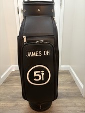 NEW Jones Sports Leather Premium Pro Cart Golf Bag JAMES OH LIMITED EDITION
