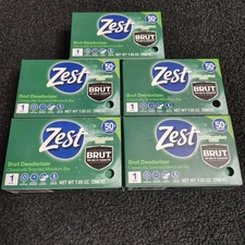 5 Zest Brut Deodorizer Classically Scented Moisture Bar Soap 7.05 oz. each