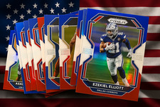 2021 Panini Prizm Red White & Blue Parallel Singles Football Rookie Stars Choose