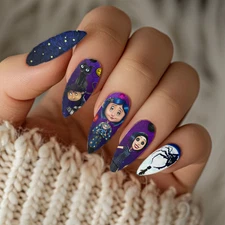 Coraline Jones  Halloween Nail Decals Water Transfer Nail Wraps