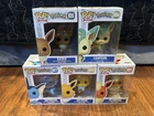 Funko Pop! Vinyl Pokémon Lot of 5 Eevee, Leafeon, Vaporeon, Jolteon, Flareon