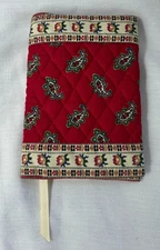 VERA BRADLEY PAPERBACK BOOK COVER "RED"  RETIRED RARE EXCELLENT