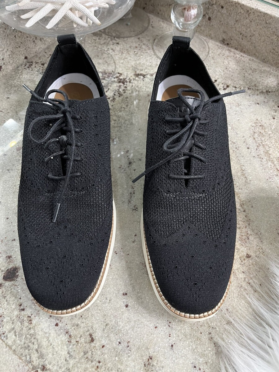 Cole Haan Men\'s 11M Black Originalgrand Stitchlite Wingtip Textile Laces Oxfords Amazon.com | Cole Haan Men main image 4
