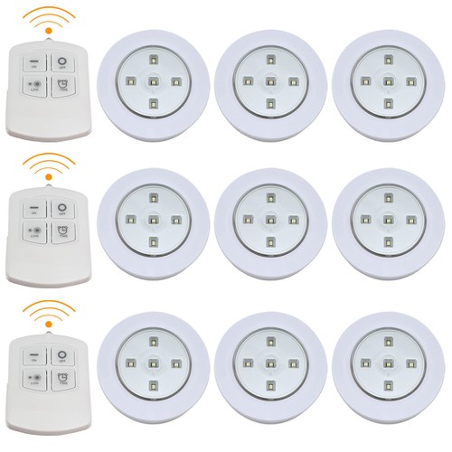 3, 6 & 9 PC WIRELESS REMOTE CONTROL BATTERY OPERATED UNDER CABINET SMD LED LIGHT - Picture 6 of 6