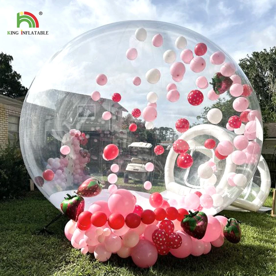 Tienda inflable de 13 pies con cúpula de globo para casa de burbujas al aire libre para fiesta de cumpleaños Foto 2 de 4