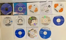 Lot of 13 OEM CD's ~ Start Up ~ Drivers ~ System Recovery CD's ~ IBM HP DELL