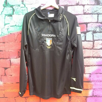 Maillot Arbitre Diadora Taille L - FIGC Calcio (occasion Bon état)