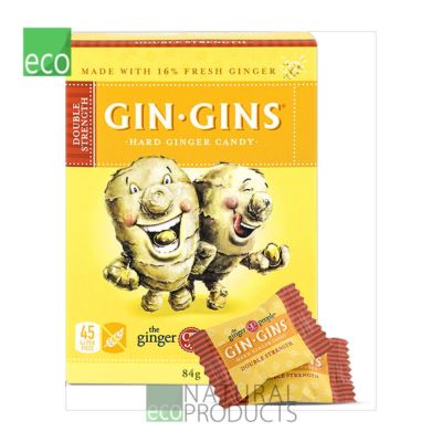 Ginger People Gin Gins Double Strength Hard Ginger Candy 84g (2er Pack)