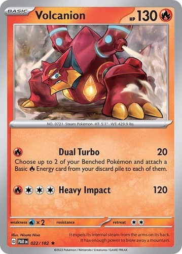 Pokemon Volcanion (22/281) Paradox Rift LP HOLO