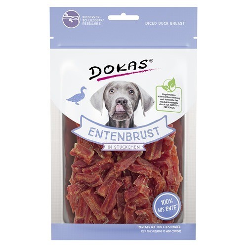 dokas magret DE PATO EN chatarra 70G, snack para perro, NUEVO